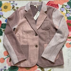 Mystree Women's Colorblock Wool-like Blazer